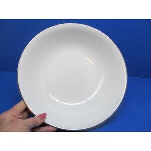 USS Enchantment Vegetable Bowl White Flowers Platinum Trim # 5717 JAPAN